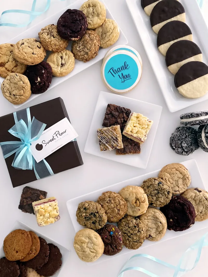 Sweet Flour Bake Shop assorted cookies and signature gift box