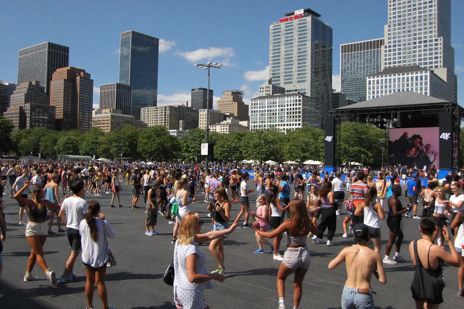 Dance on Yonge — free outdoor dance festival crowd at Mel Lastman Square in North York