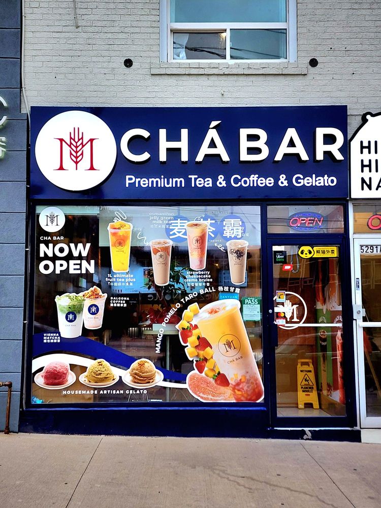 M Chá Bar storefront on Yonge Street
