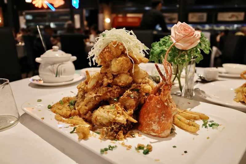 Fishman Lobster House lobster mountain tower and seafood