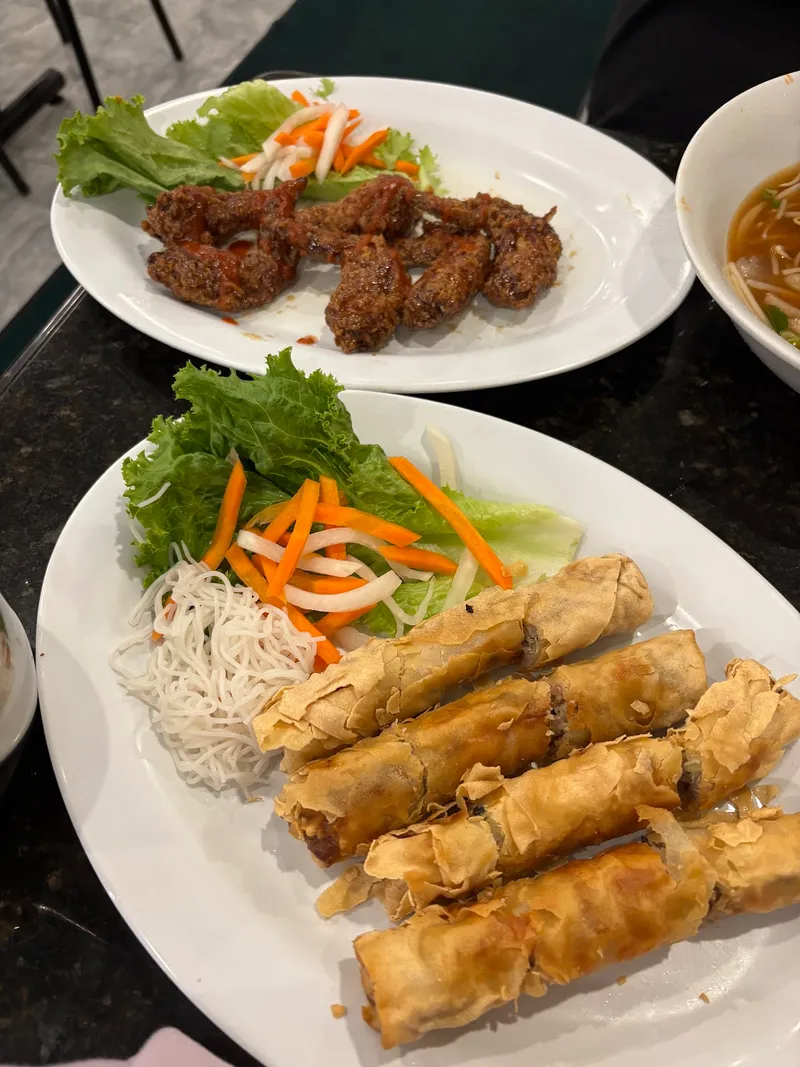 A bowl of pho at Pho Dau Bo Restaurant, North York