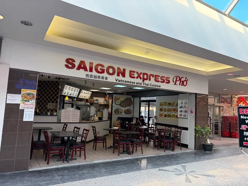A bowl of pho at Saigon Express Restaurant, North York