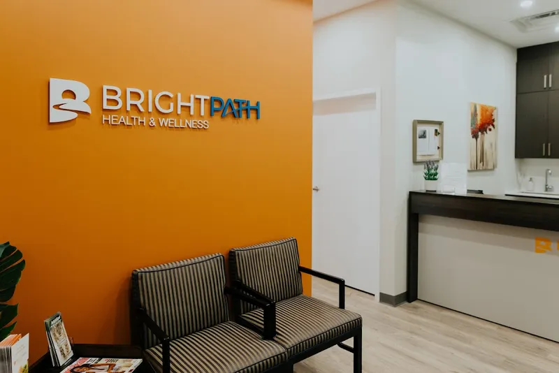 Brightpath Health and Wellness waiting area at 4789 Yonge St, North York