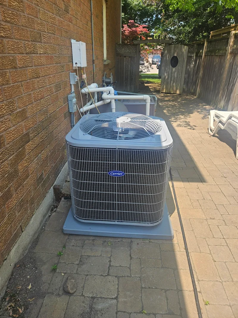 City Energy Heating & Air Conditioning Carrier AC unit installation