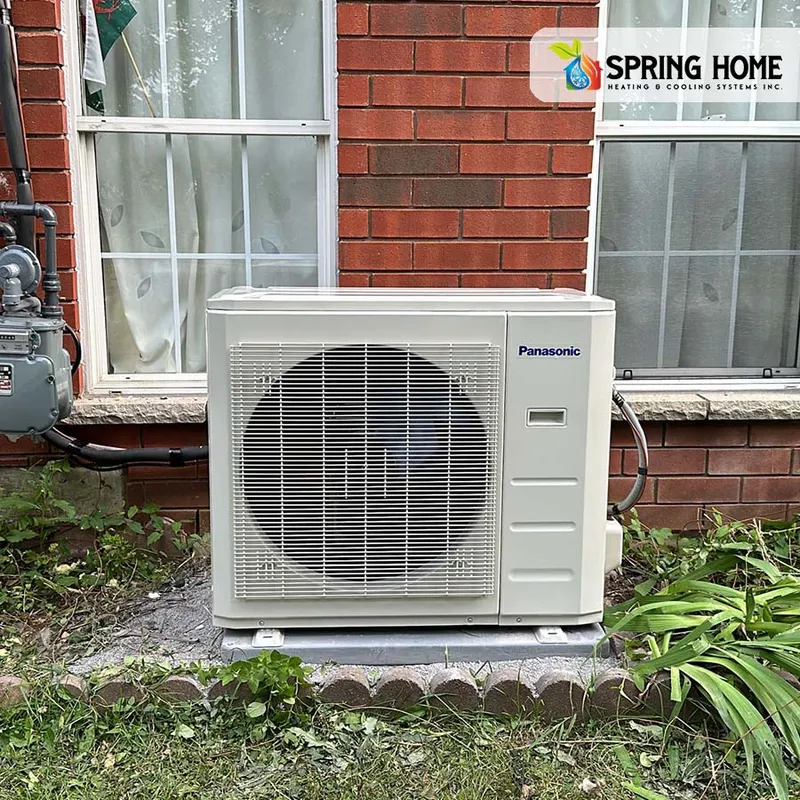 Spring Home Heating & Cooling heat pump installation