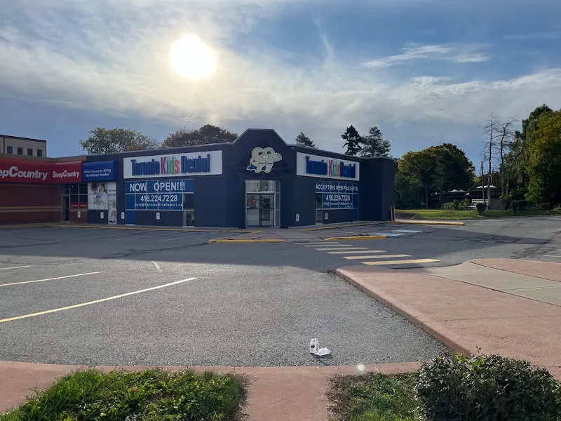 Toronto Kids Dental storefront at York Mills Road in North York