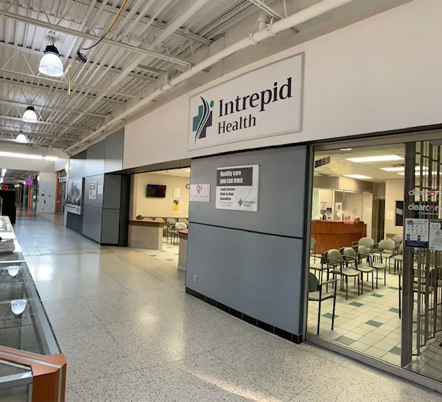 Intrepid Health Medical Centre storefront at 3869 Jane Street in North York