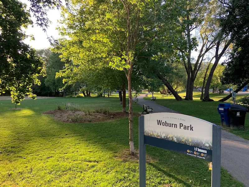 Woburn Park gravel-surface fenced dog area