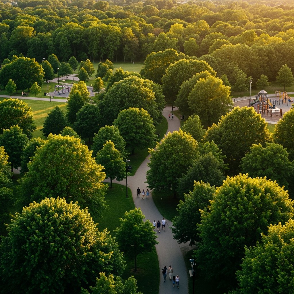 Green trails and park spaces across North York