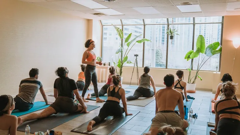 Yoga By Shiva studio class in session