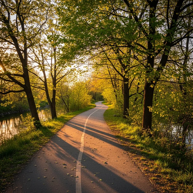 Betty Sutherland Trail along the East Don River under Highway 401